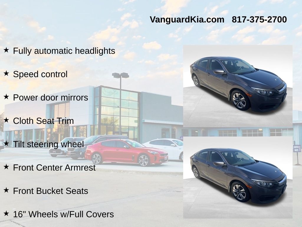 Used 2017 Honda Civic LX Sedan