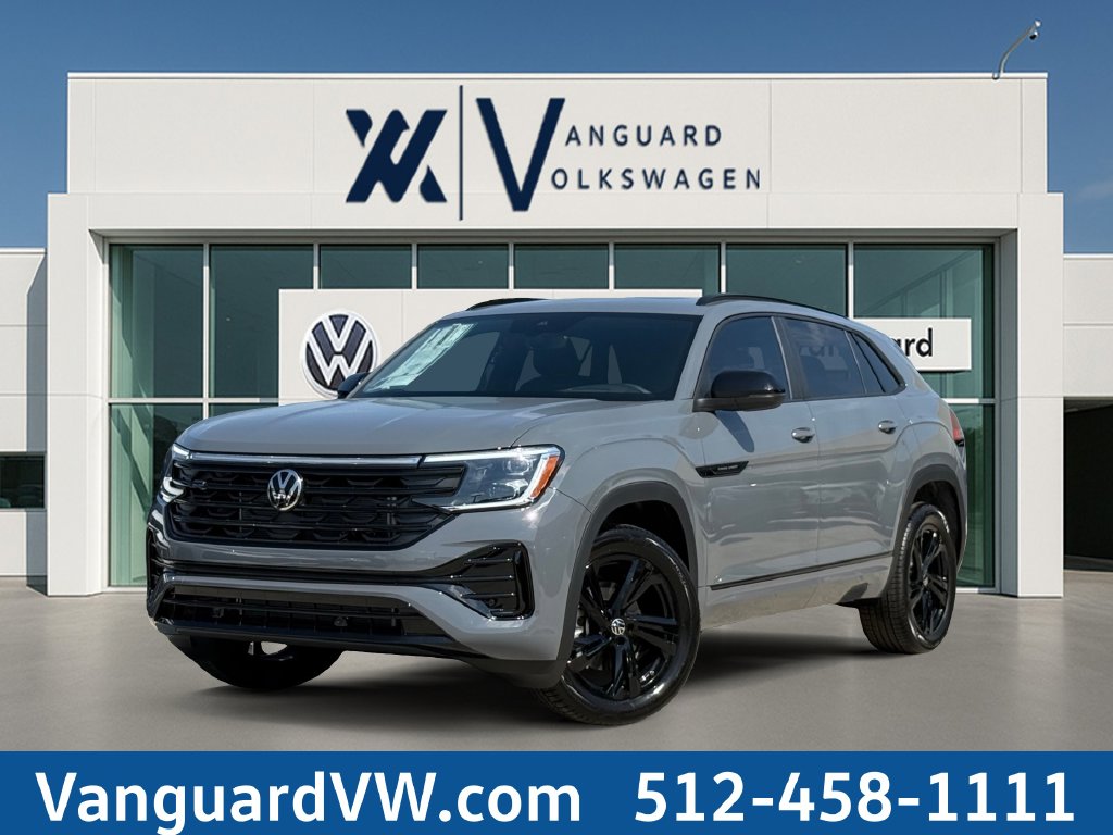Certified pre-owned 2026 Volkswagen Atlas Cross Sport SEL R-Line Black SUV for sale in Austin, TX