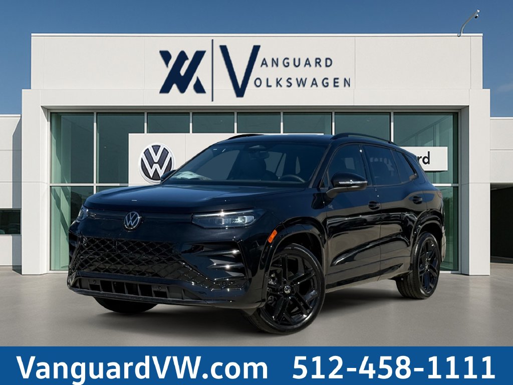 Certified pre-owned 2026 Volkswagen Tiguan SE R-Line Black SUV for sale in Austin, TX