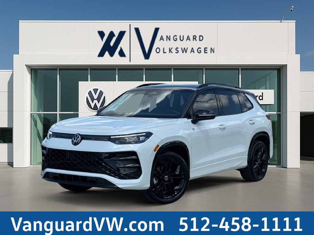 Certified pre-owned 2026 Volkswagen Tiguan SE R-Line Black SUV for sale in Austin, TX