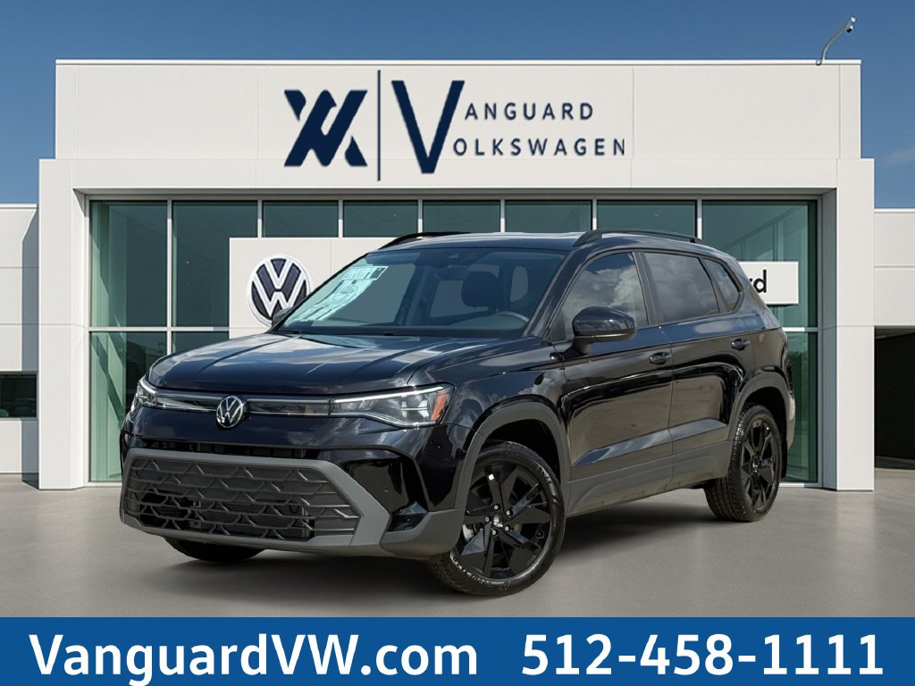 Certified pre-owned 2027 Volkswagen Taos 1.5T SE Black SUV for sale in Austin, TX