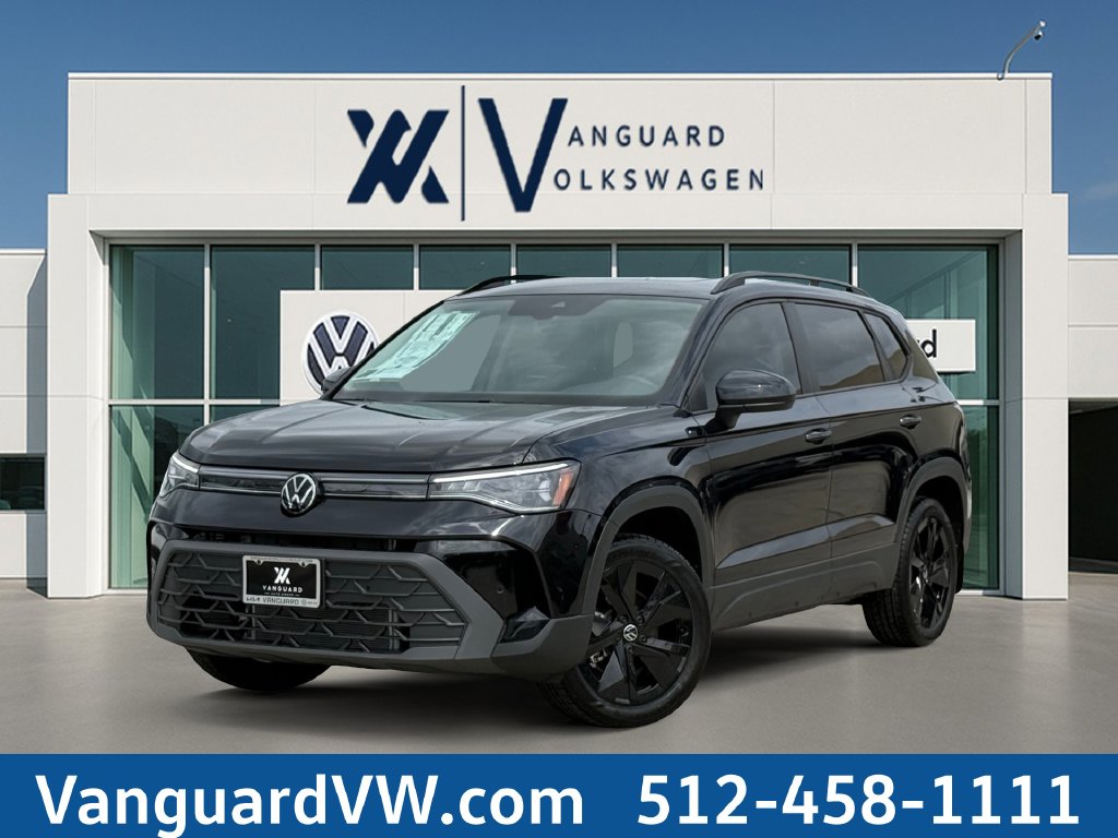 Certified pre-owned 2027 Volkswagen Taos 1.5T SE Black SUV for sale in Austin, TX