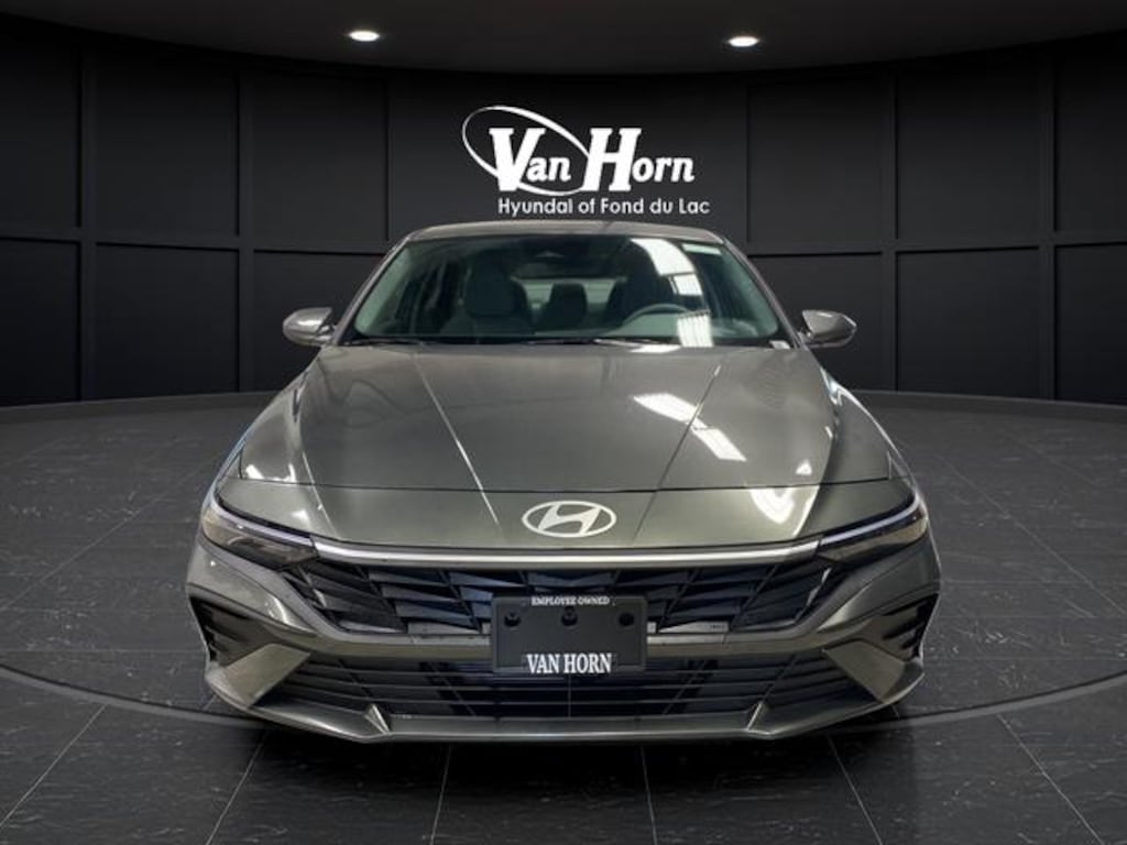 New 2026 Hyundai Elantra Hybrid Blue Sedan