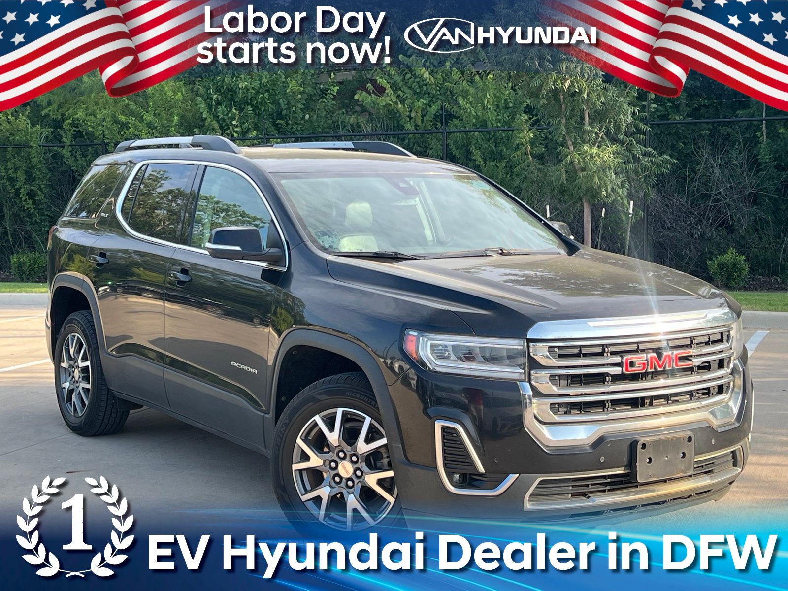 Black (Ebony Twilight) 2023 GMC Acadia SUV / Crossover Four-Wheel Drive 9-Speed Automatic