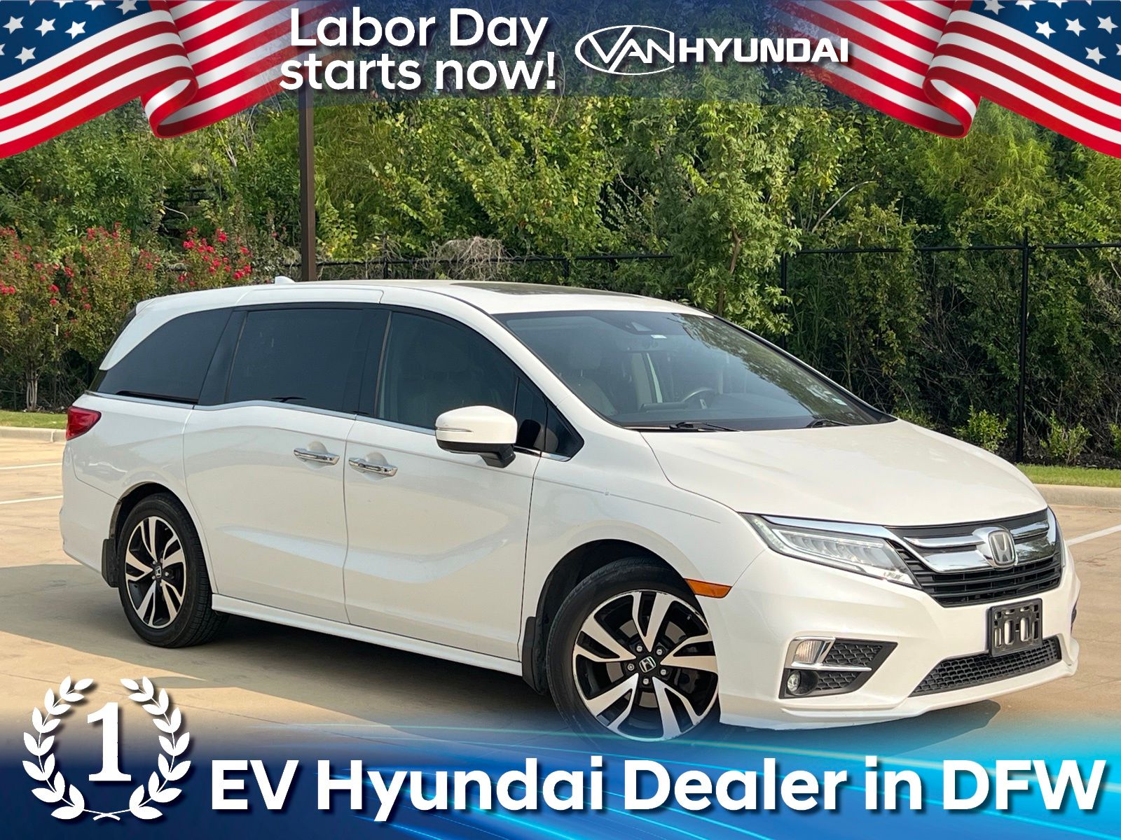 Platinum White Pearl 2020 Honda Odyssey Minivan Front-Wheel Drive Automatic