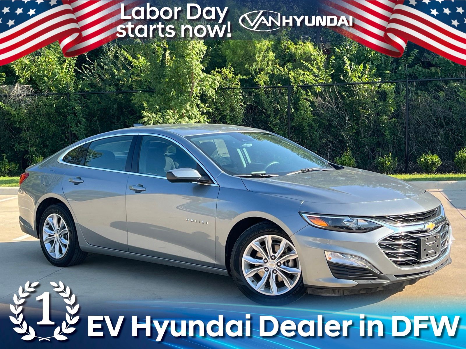 Sterling Gray Metallic 2023 Chevrolet Malibu Sedan Front-Wheel Drive Continuously Variable Transmission