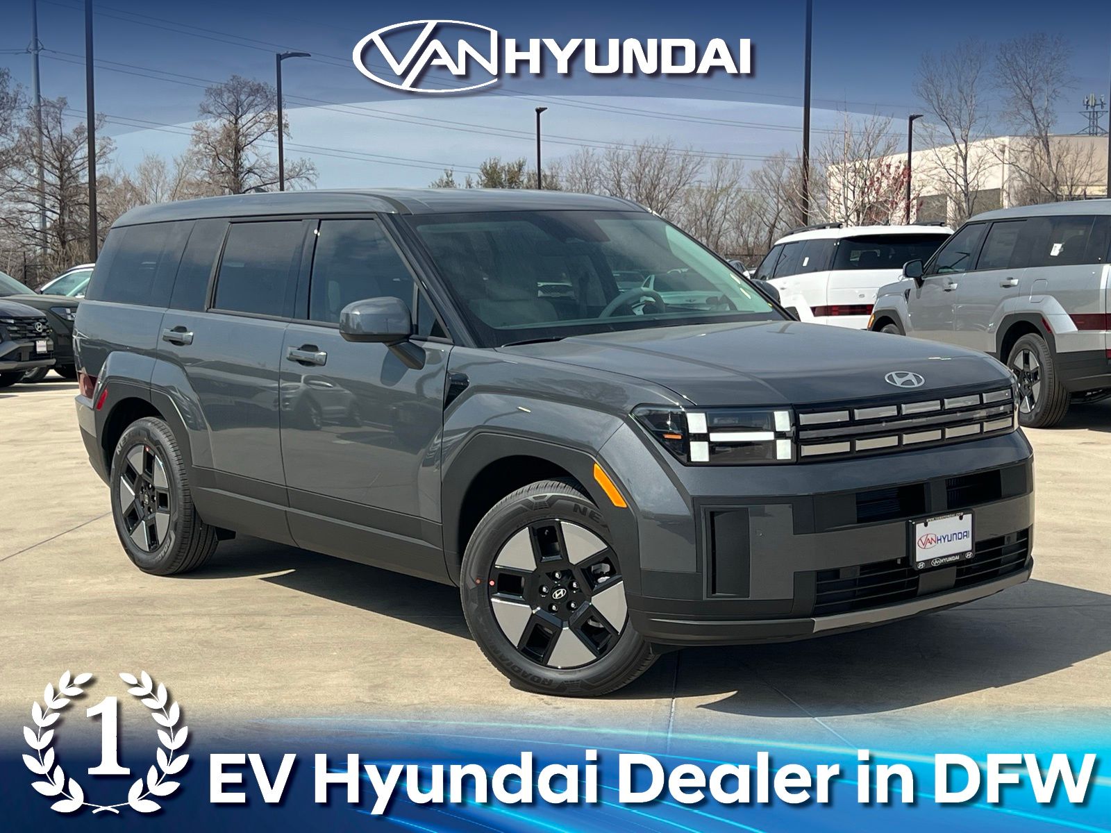 Ecotronic Gray 2026 Hyundai Santa Fe Hybrid SUV / Crossover Front-Wheel Drive 6-Speed Automatic