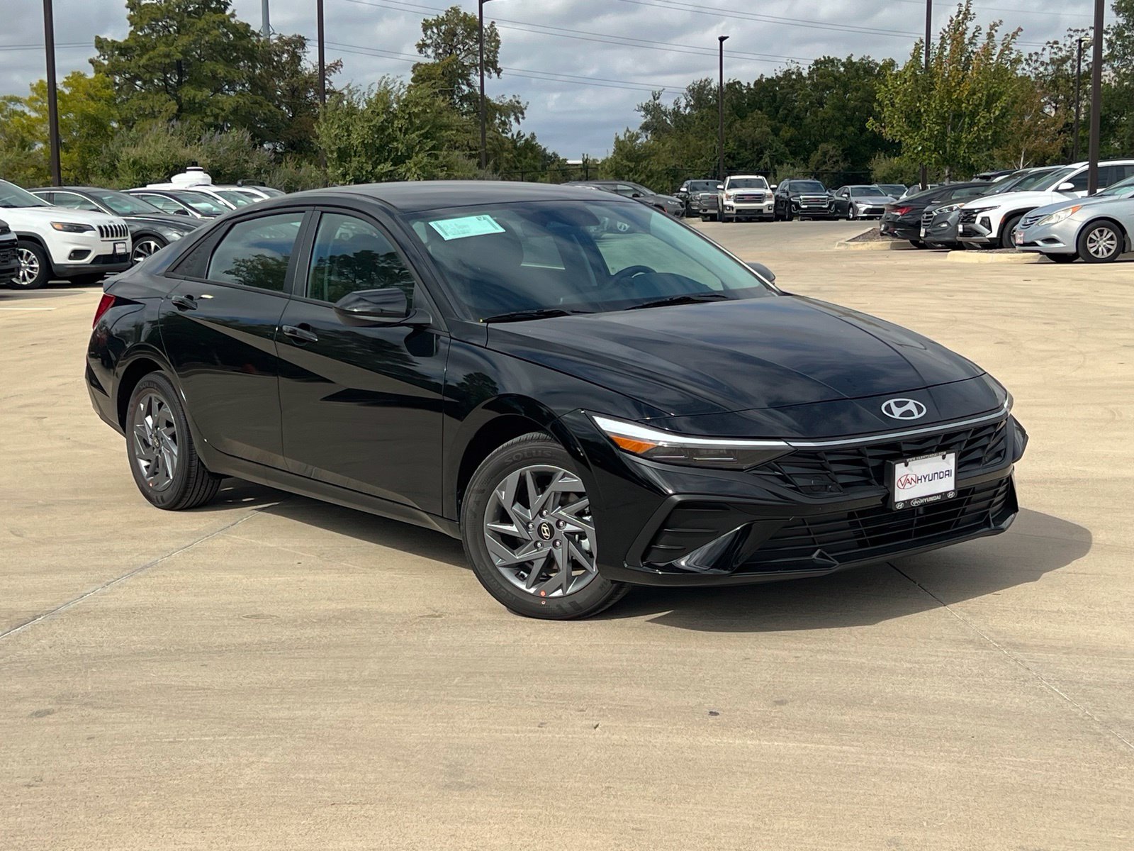 2026 Hyundai Elantra Hybrid Blue Sedan