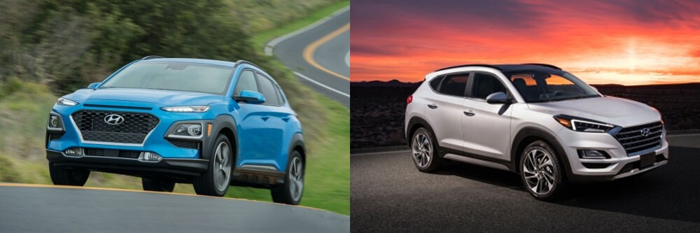 2020 Hyundai Kona vs 2020 Hyundai Tucson