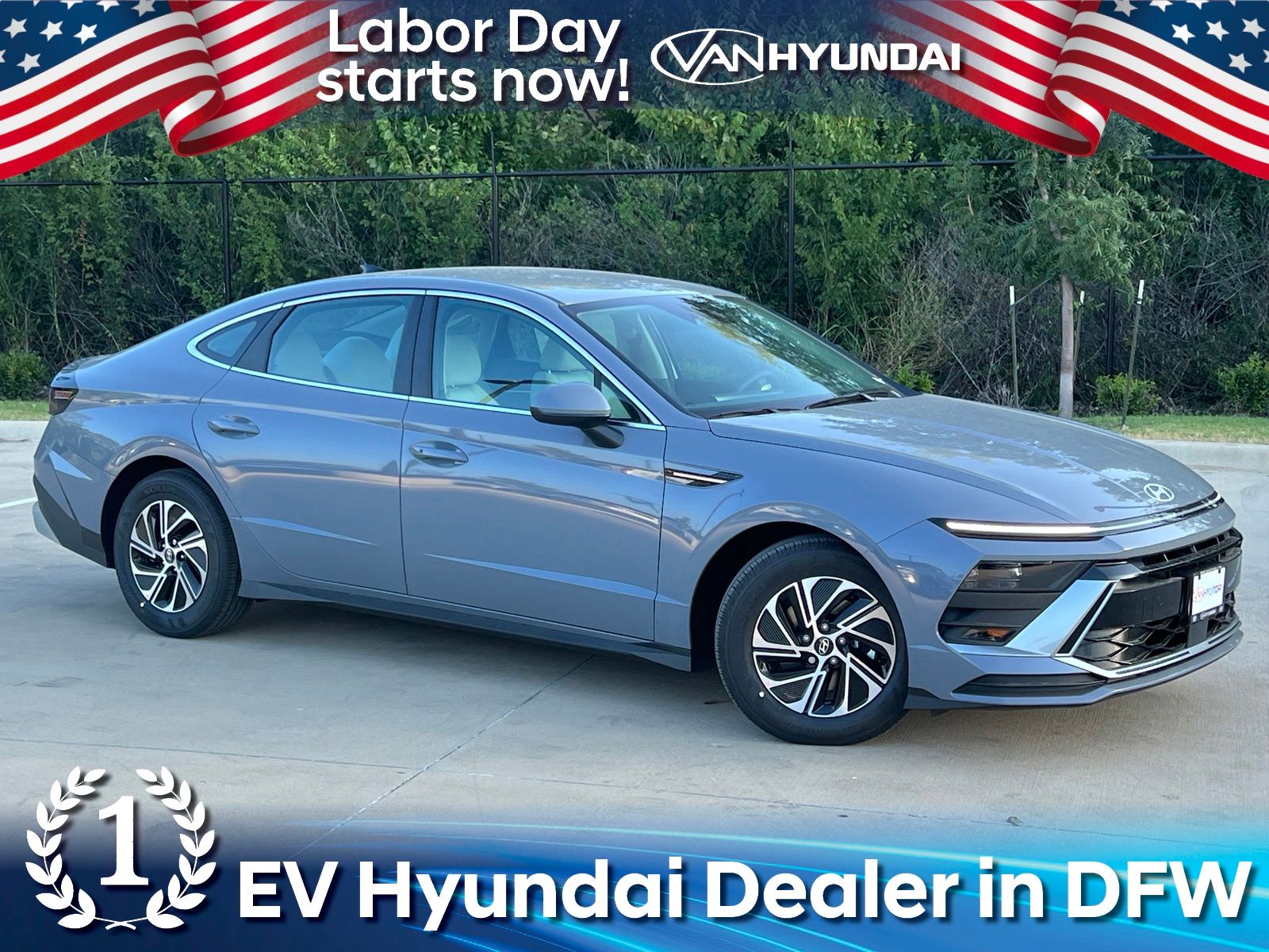 New 2026 Hyundai Sonata Hybrid Blue