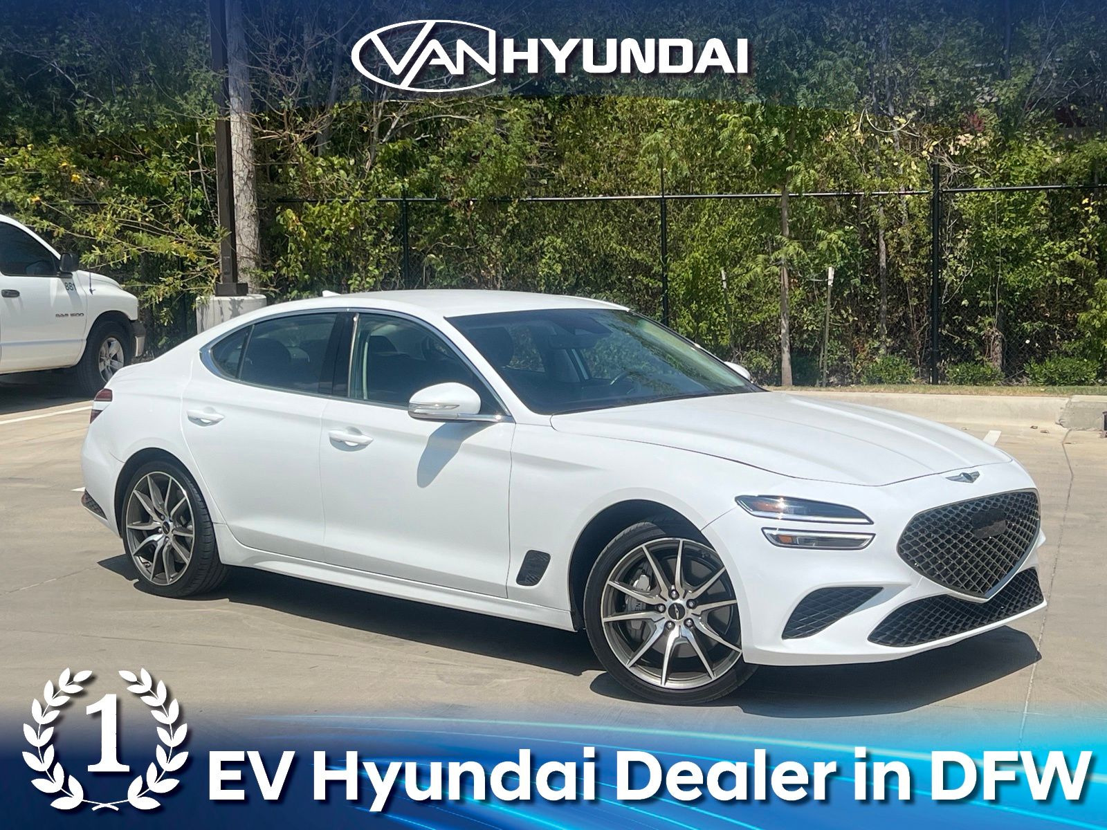 Uyuni White 2025 Genesis G70 Sedan Rear-Wheel Drive 8-Speed Automatic