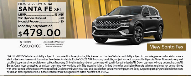 Finance Specials | Van Hyundai | in Carrollton, serving Plano, TX