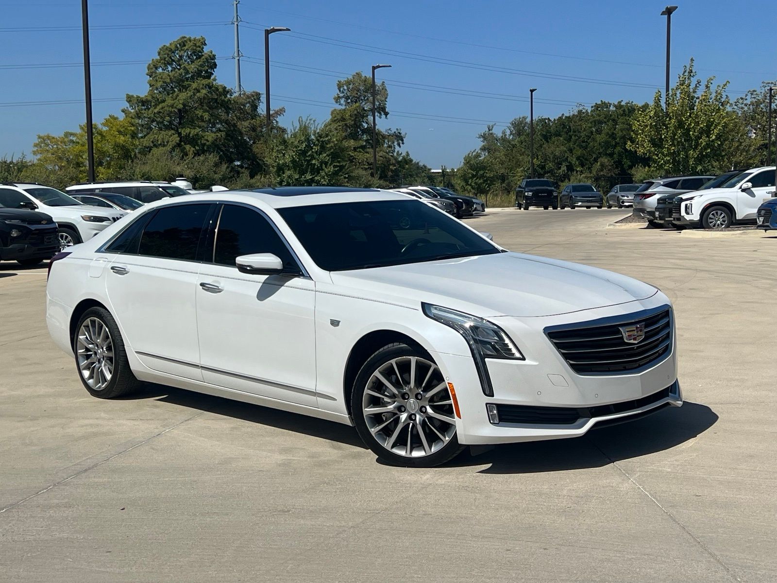 Crystal White Tricoat 2017 Cadillac CT6 Sedan All-Wheel Drive 8-Speed Automatic