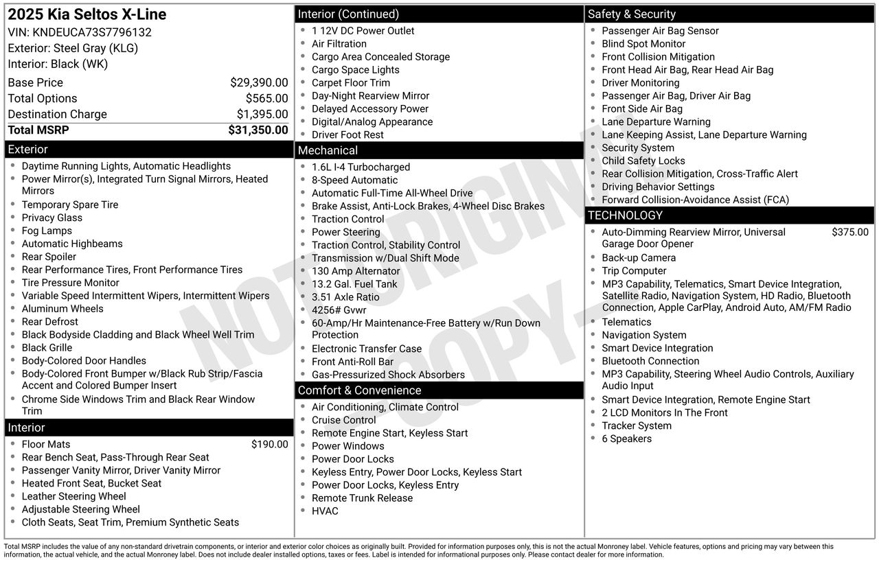 2025 Kia Seltos X-Line photo 2