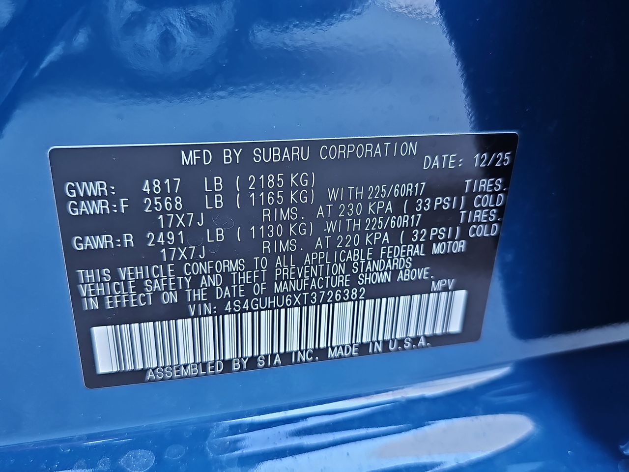 New 2026 Geyser Blue Subaru Wilderness image 38