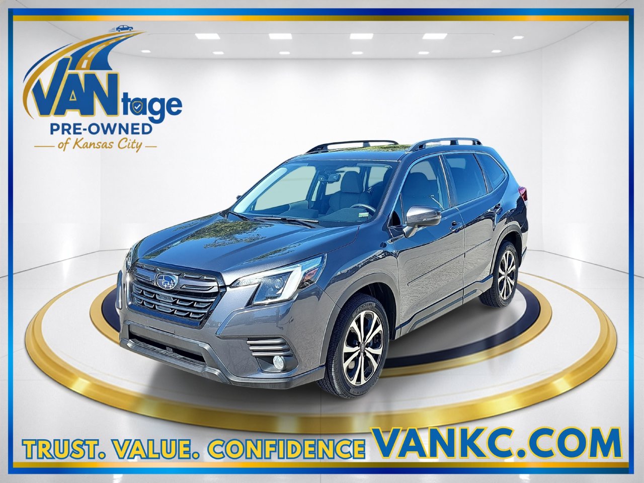 Certified 2022 Subaru Forester Limited with VIN JF2SKAPCXNH489106 for sale in Kansas City