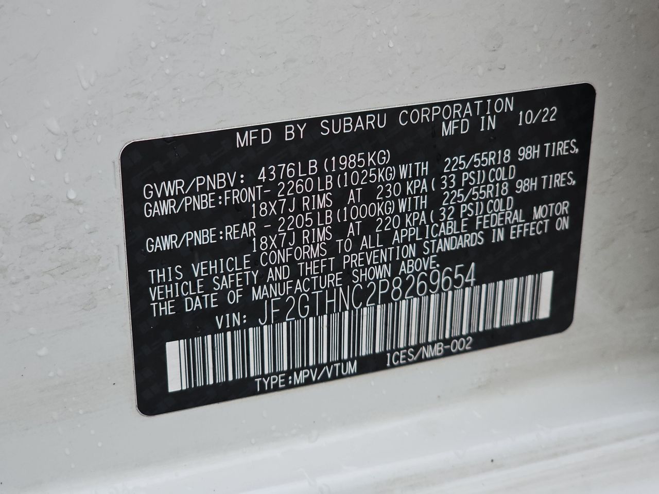 Certified Used 2023 Crystal White Pearl Subaru Limited image 43