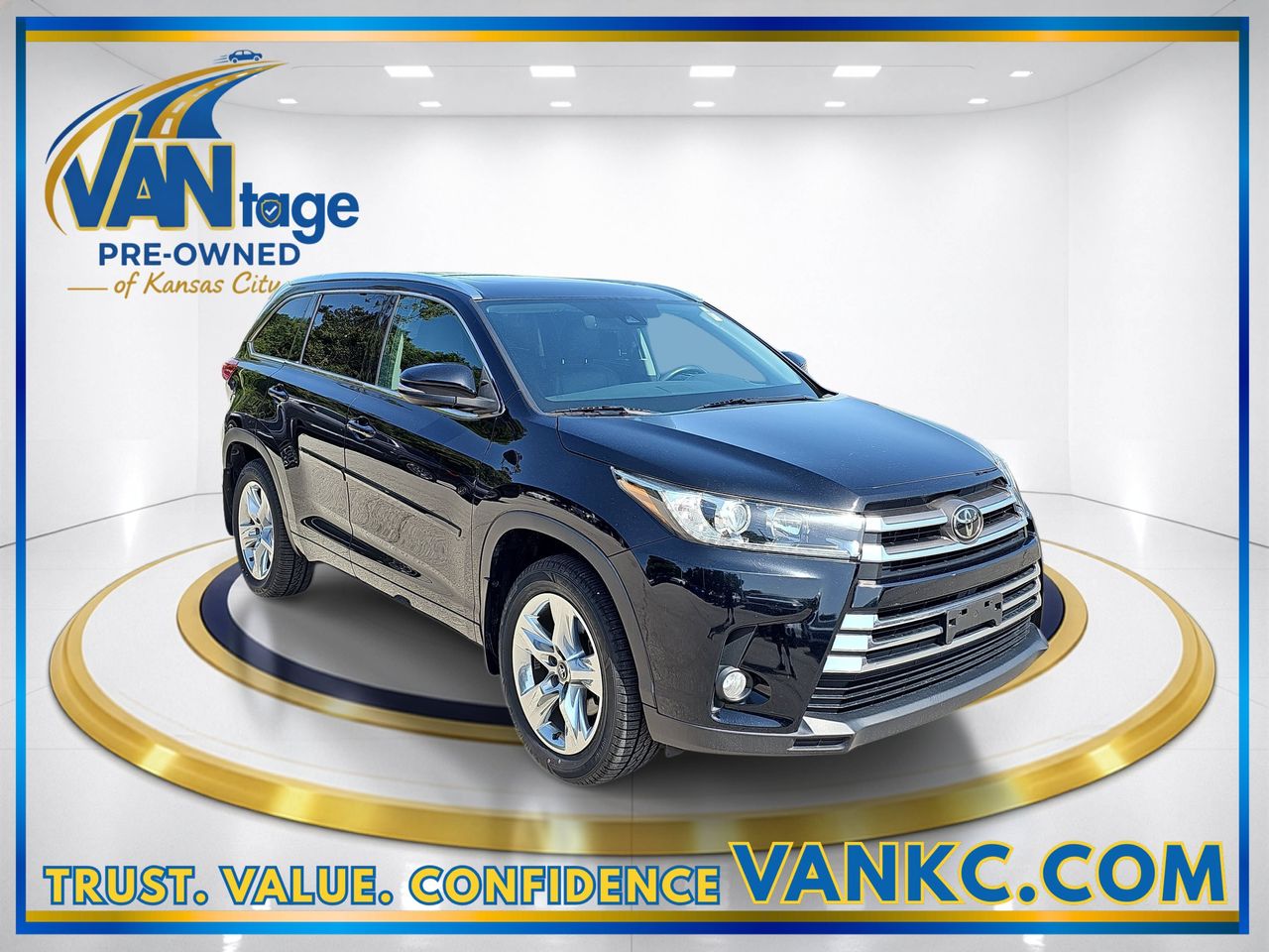 Used 2018 Midnight Black Metallic Toyota Limited image 3