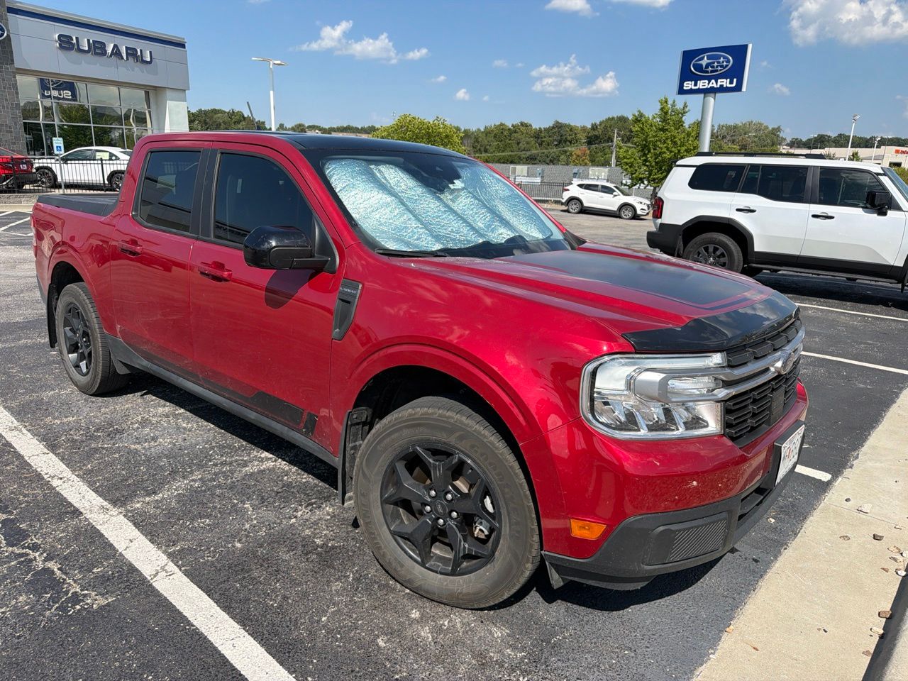 Used 2022 Red Metallic Ford Lariat image 3