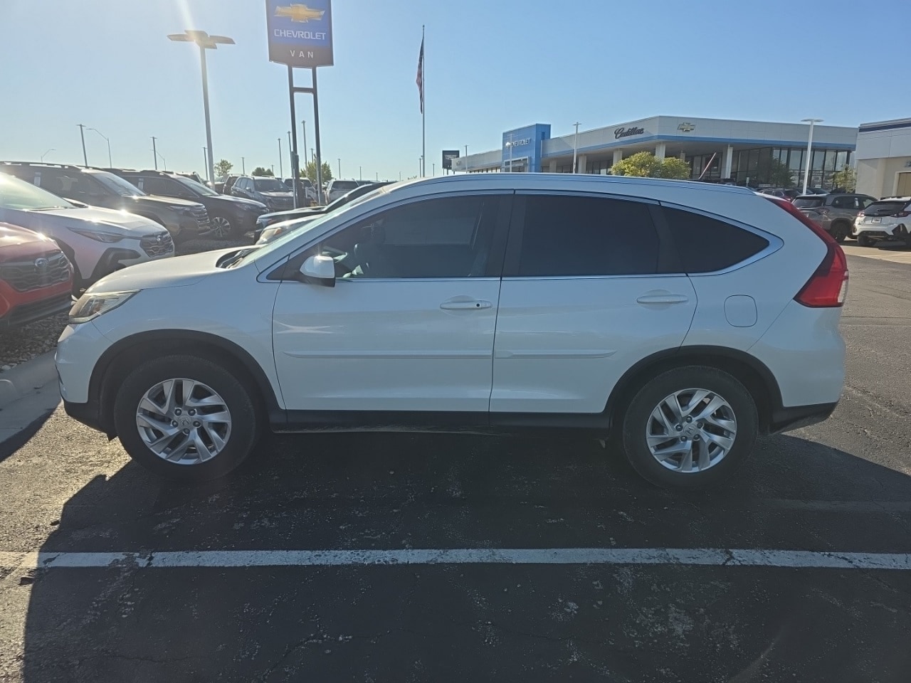 Used 2015 Honda CR-V EX-L with VIN 5J6RM4H75FL013574 for sale in Gladstone, MO
