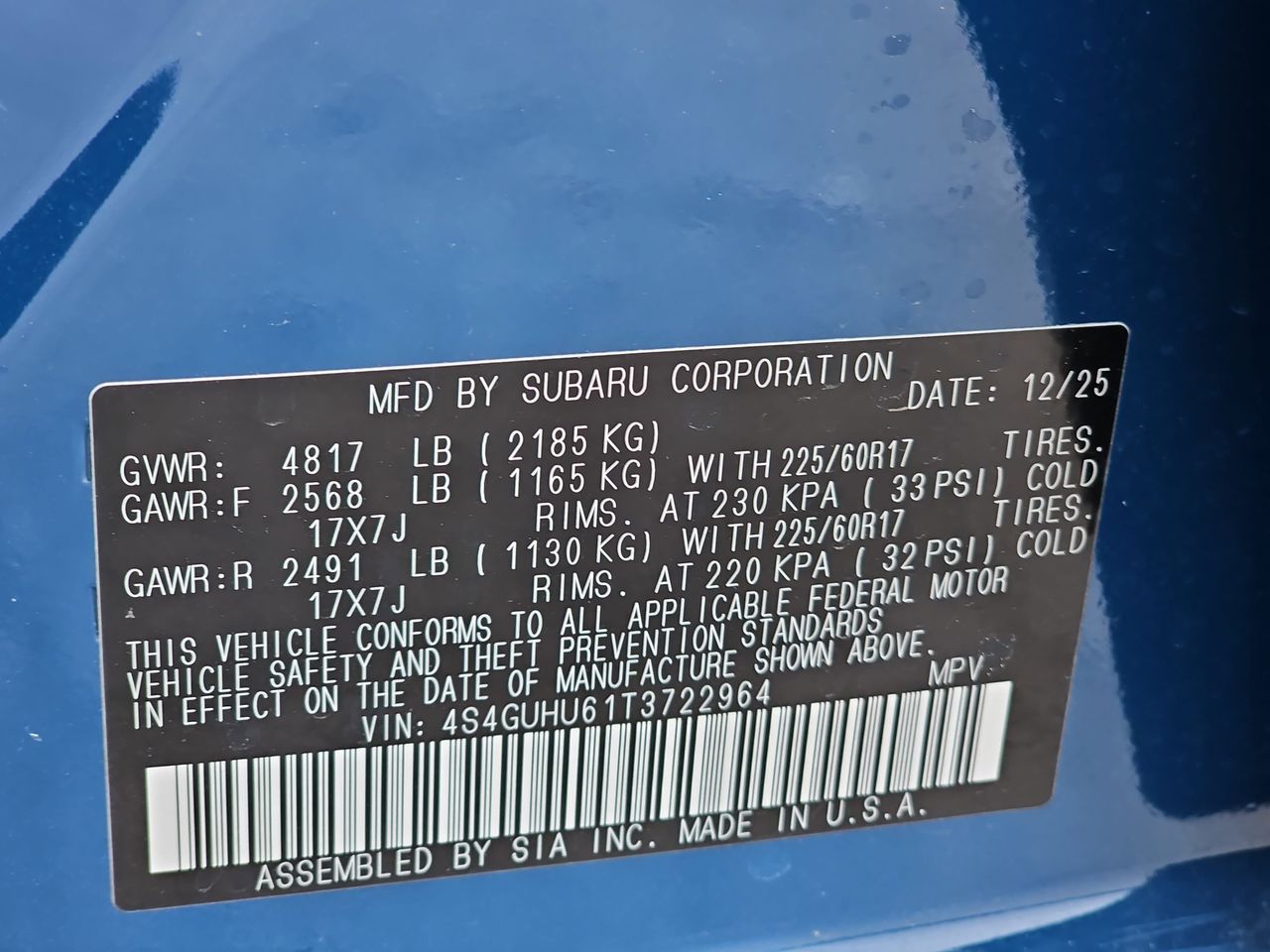 New 2026 Geyser Blue Subaru Wilderness image 38