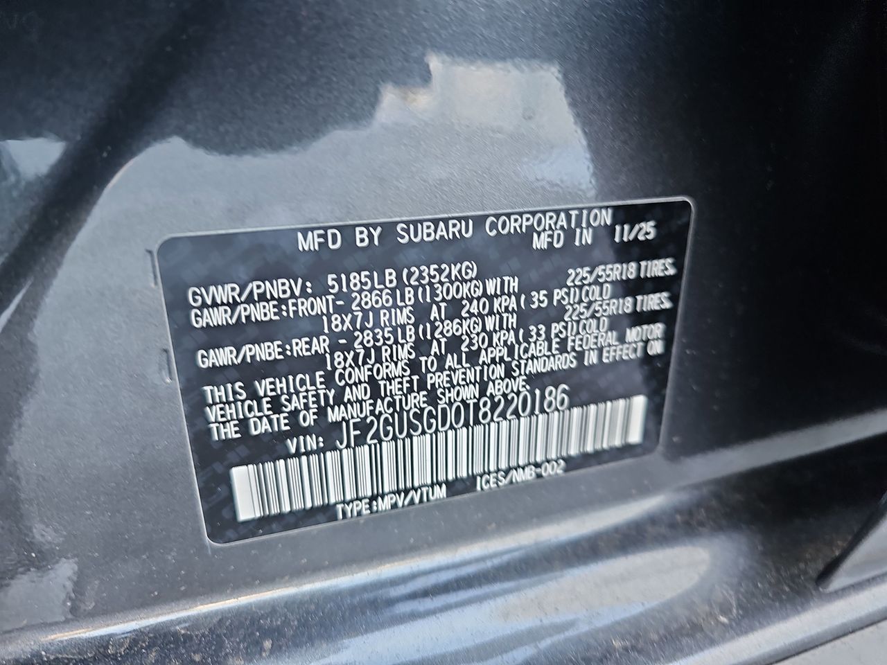 New 2026 Magnetite Gray Subaru Sport Hybrid image 38