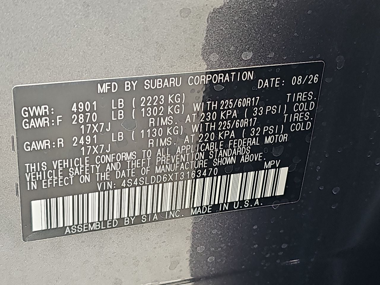 New 2026 Magnetite Gray Subaru Premium image 36