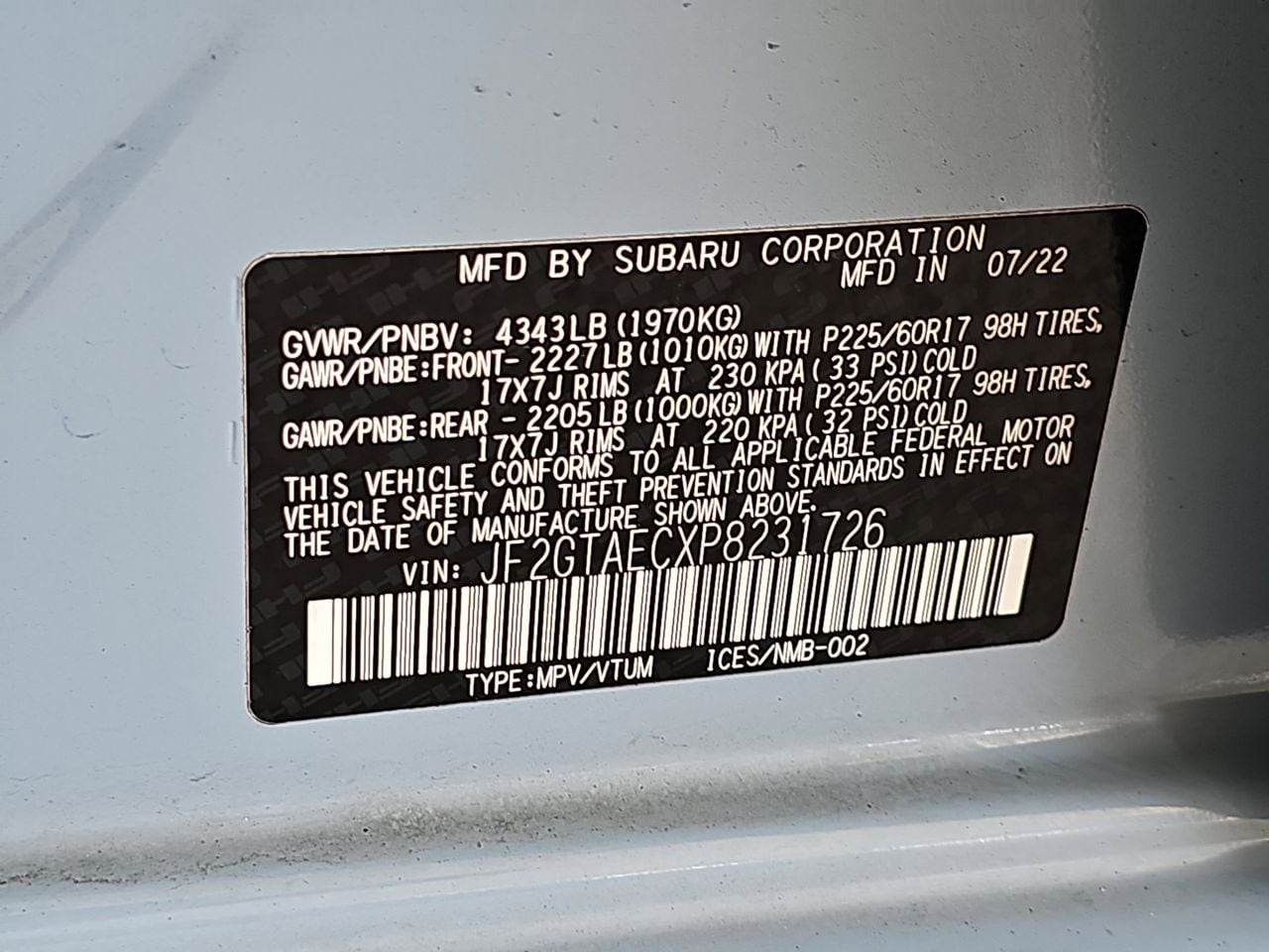 Used 2023 Cool-Gray Khaki Subaru Premium image 42