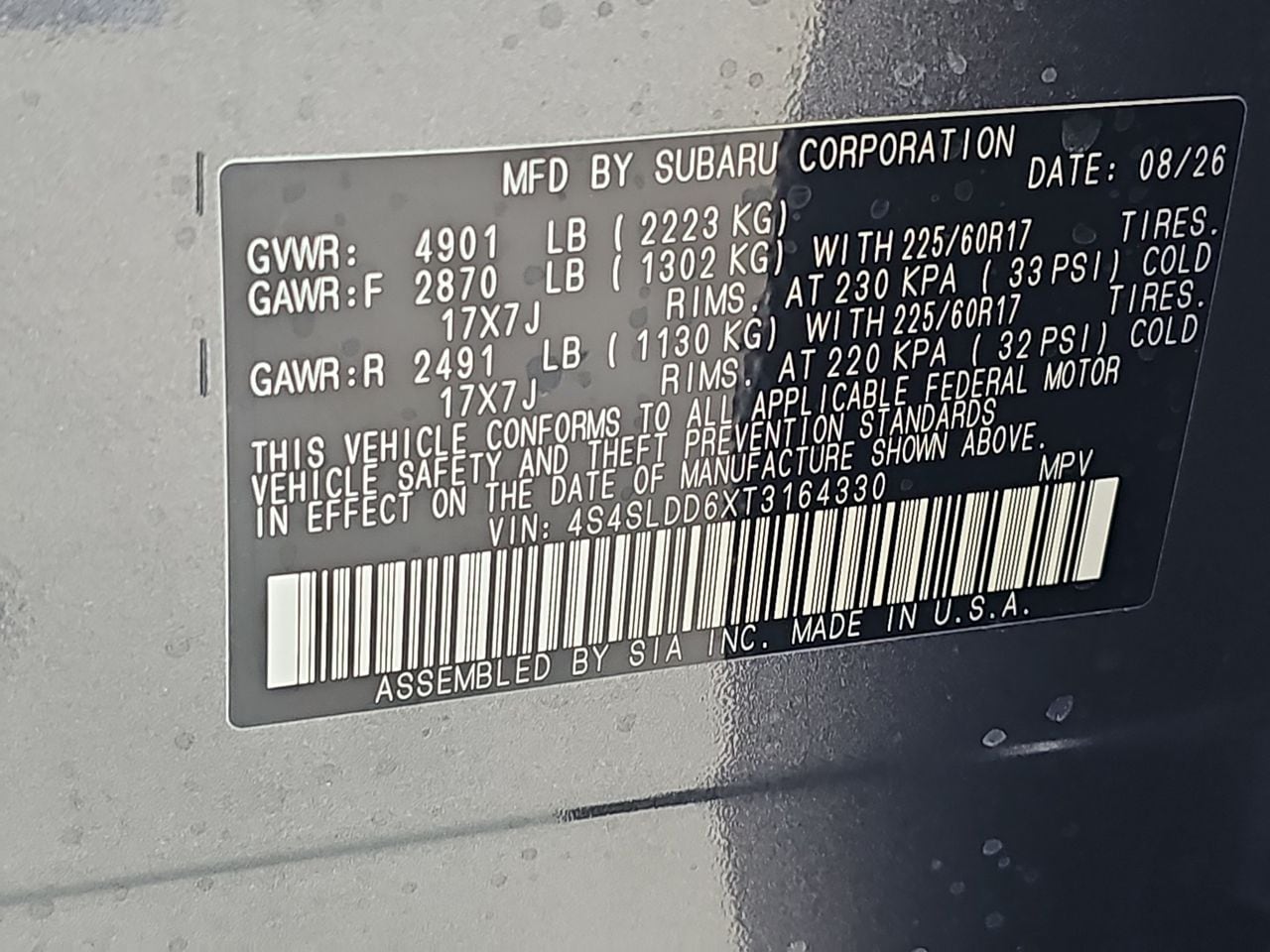 New 2026 Magnetite Gray Subaru Premium image 37