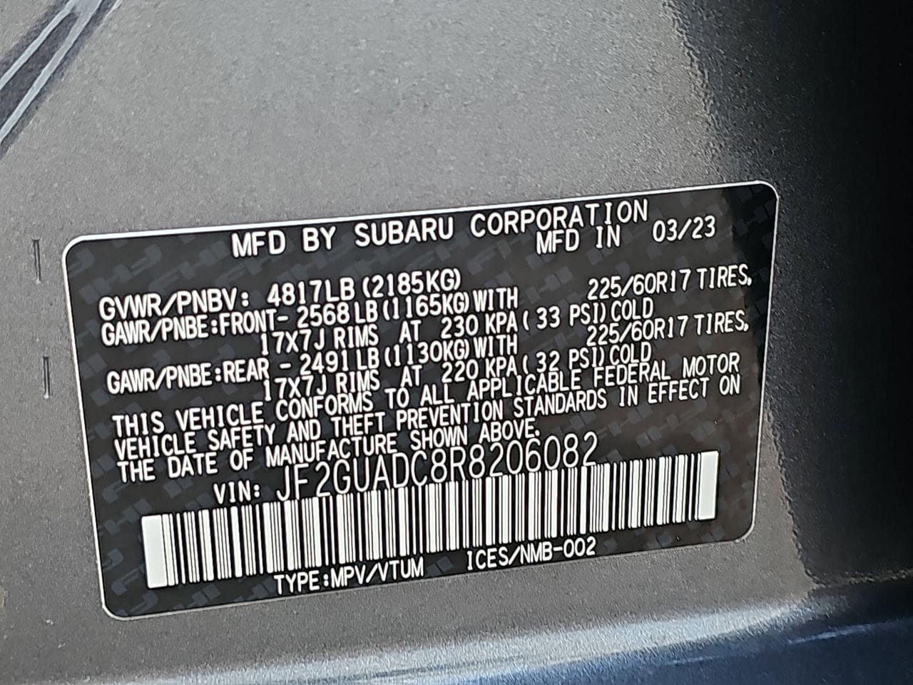 Certified Used 2024 Magnetite Gray Metallic Subaru Premium image 41