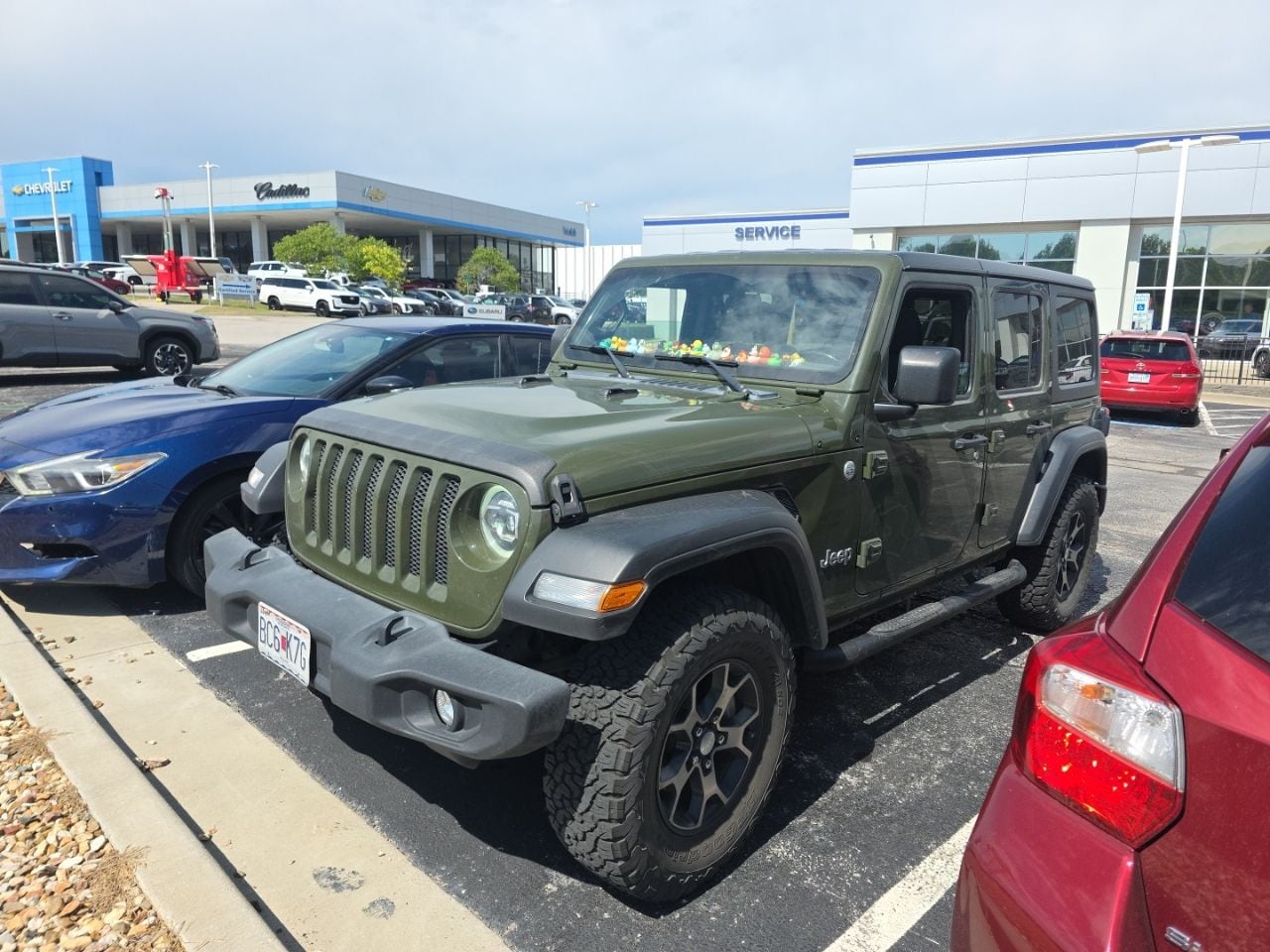 Used 2021 Jeep Wrangler Unlimited Sport S with VIN 1C4HJXDG4MW508913 for sale in Kansas City