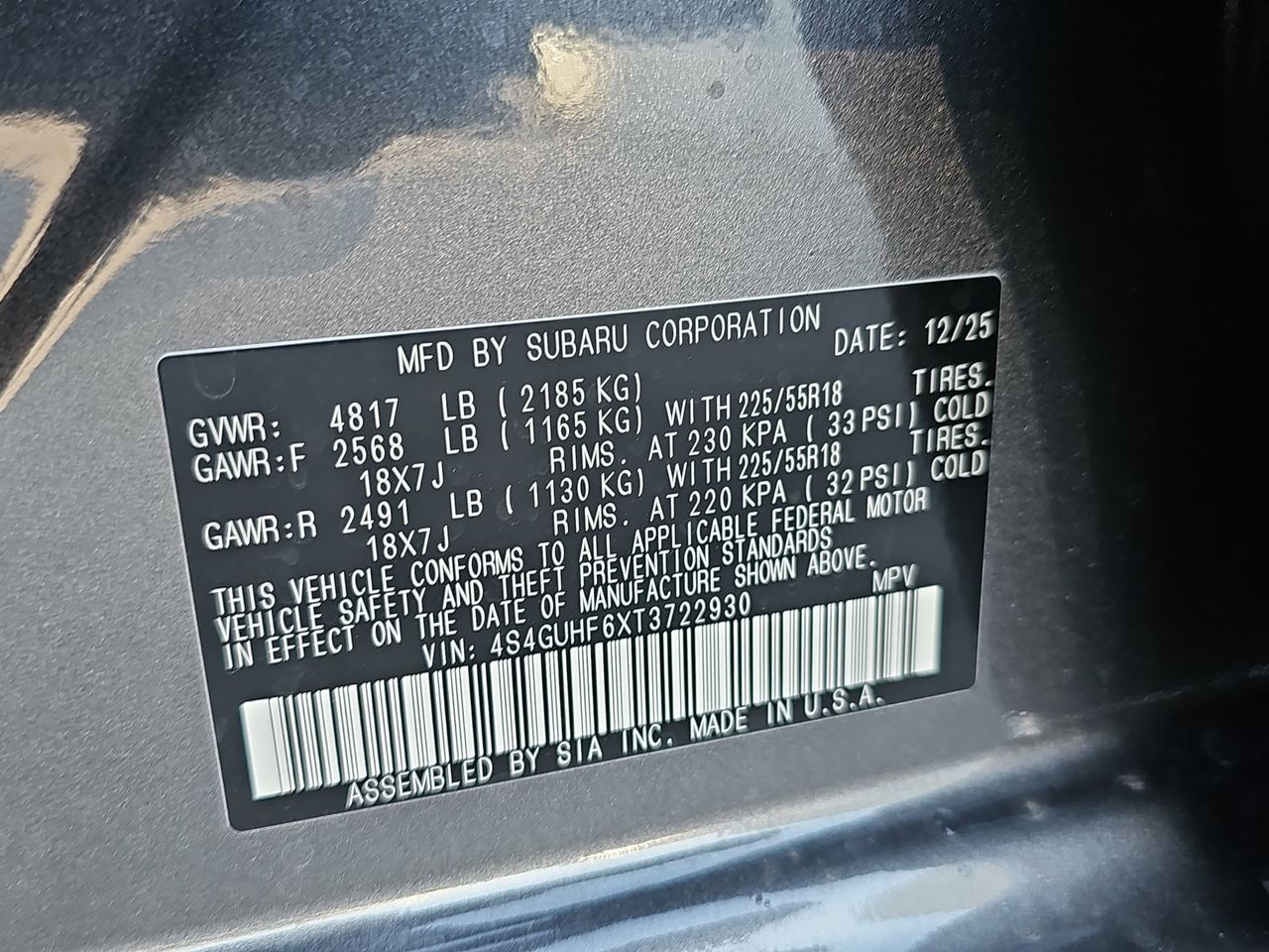 New 2026 Magnetite Gray Subaru Sport image 36