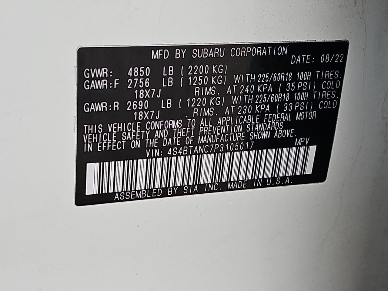 Certified Used 2023 Crystal White Pearl Subaru Limited image 43