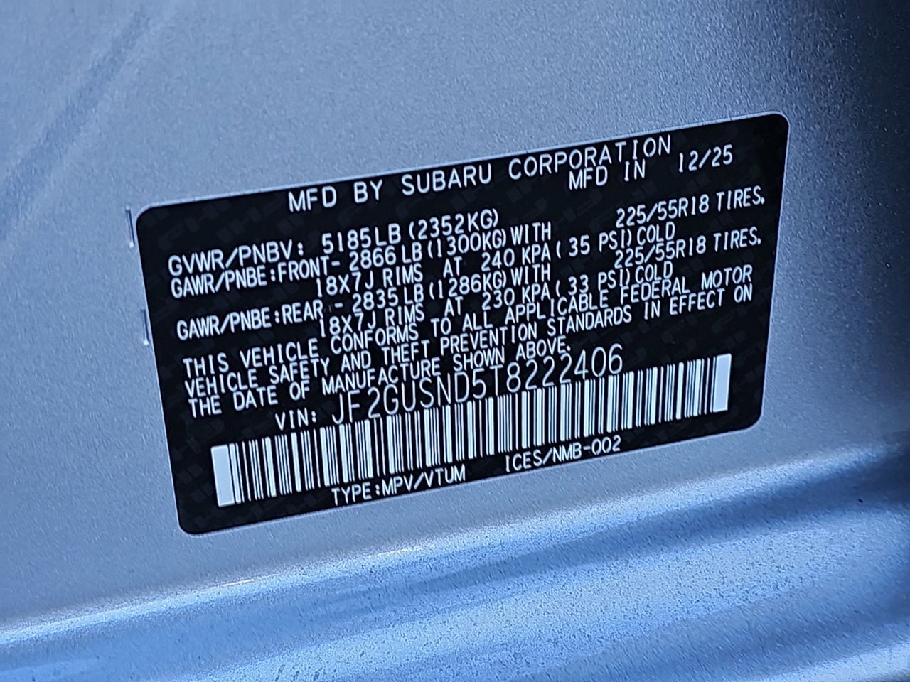 New 2026 Ice Silver Subaru Limited Hybrid image 36