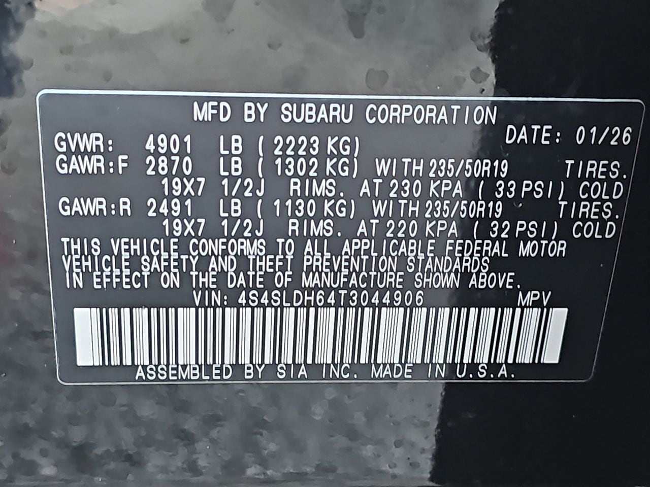 Used 2026 Crystal Black Silica Subaru Sport image 40