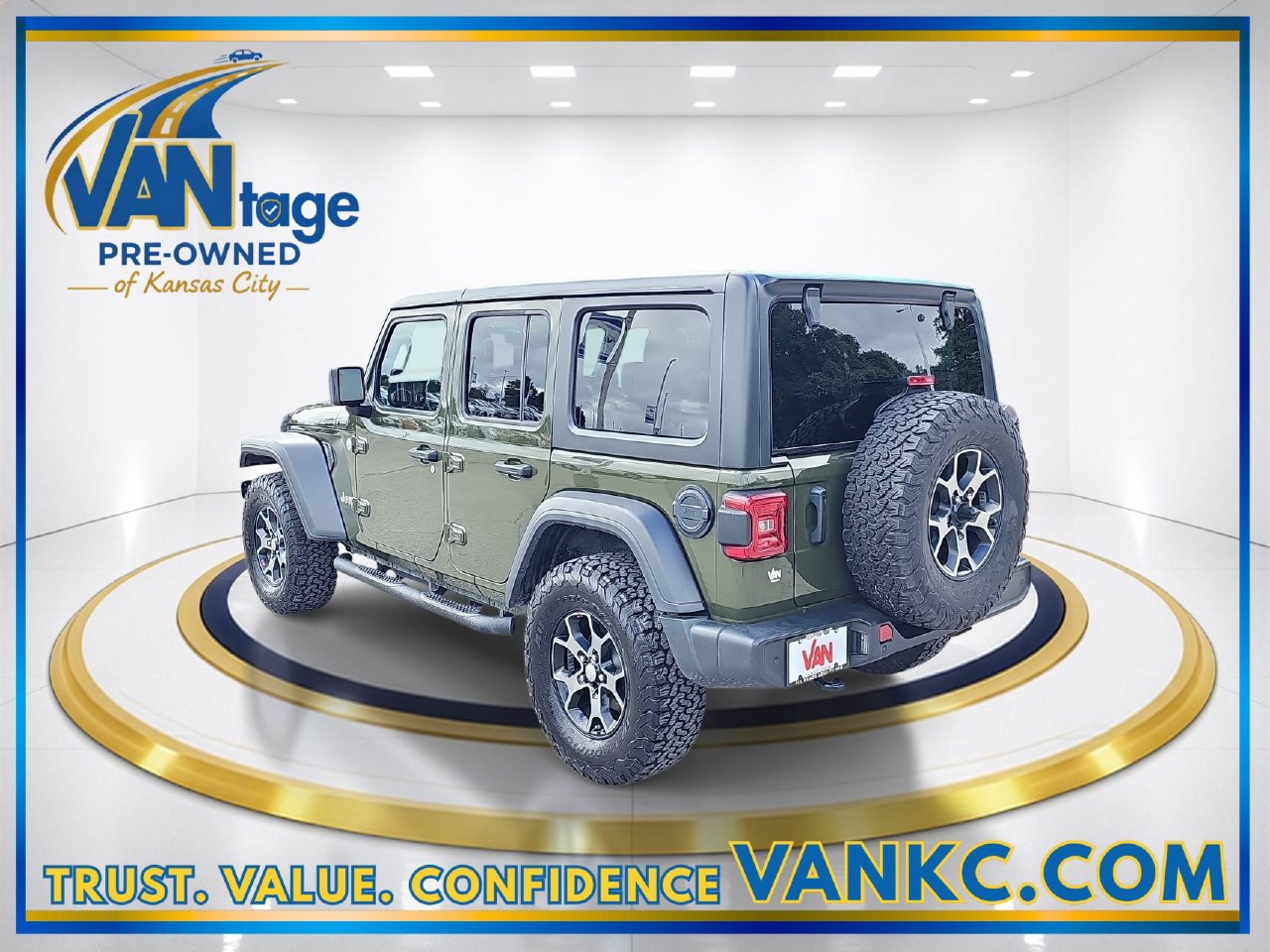 Used 2021 Sarge Green Clearcoat Jeep Unlimited Sport S image 9