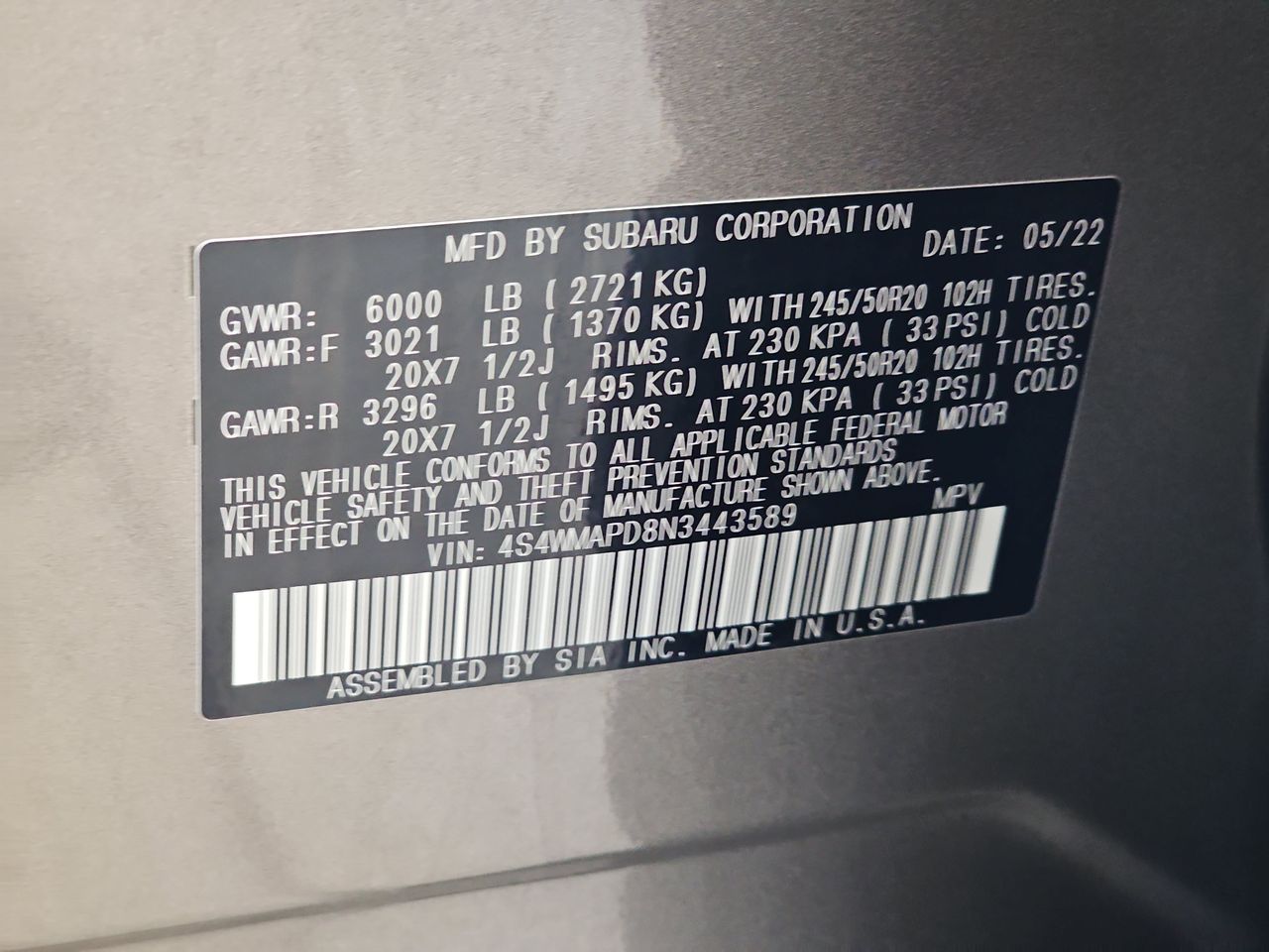 Used 2022 Brilliant Bronze Metallic Subaru Limited image 46