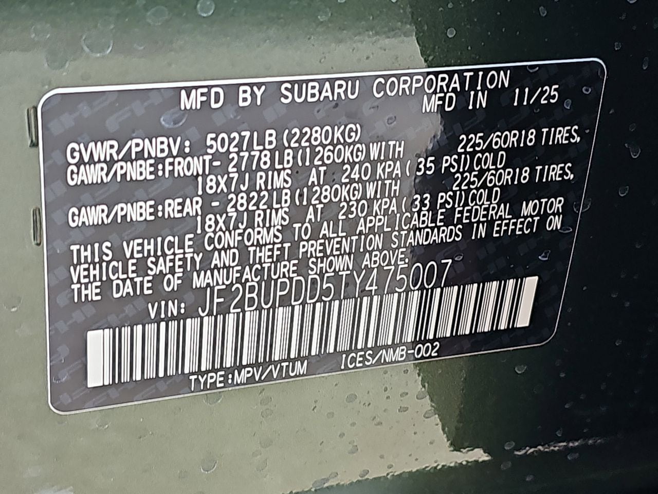 New 2026 Deep Emerald Green Pearl Subaru Limited image 38