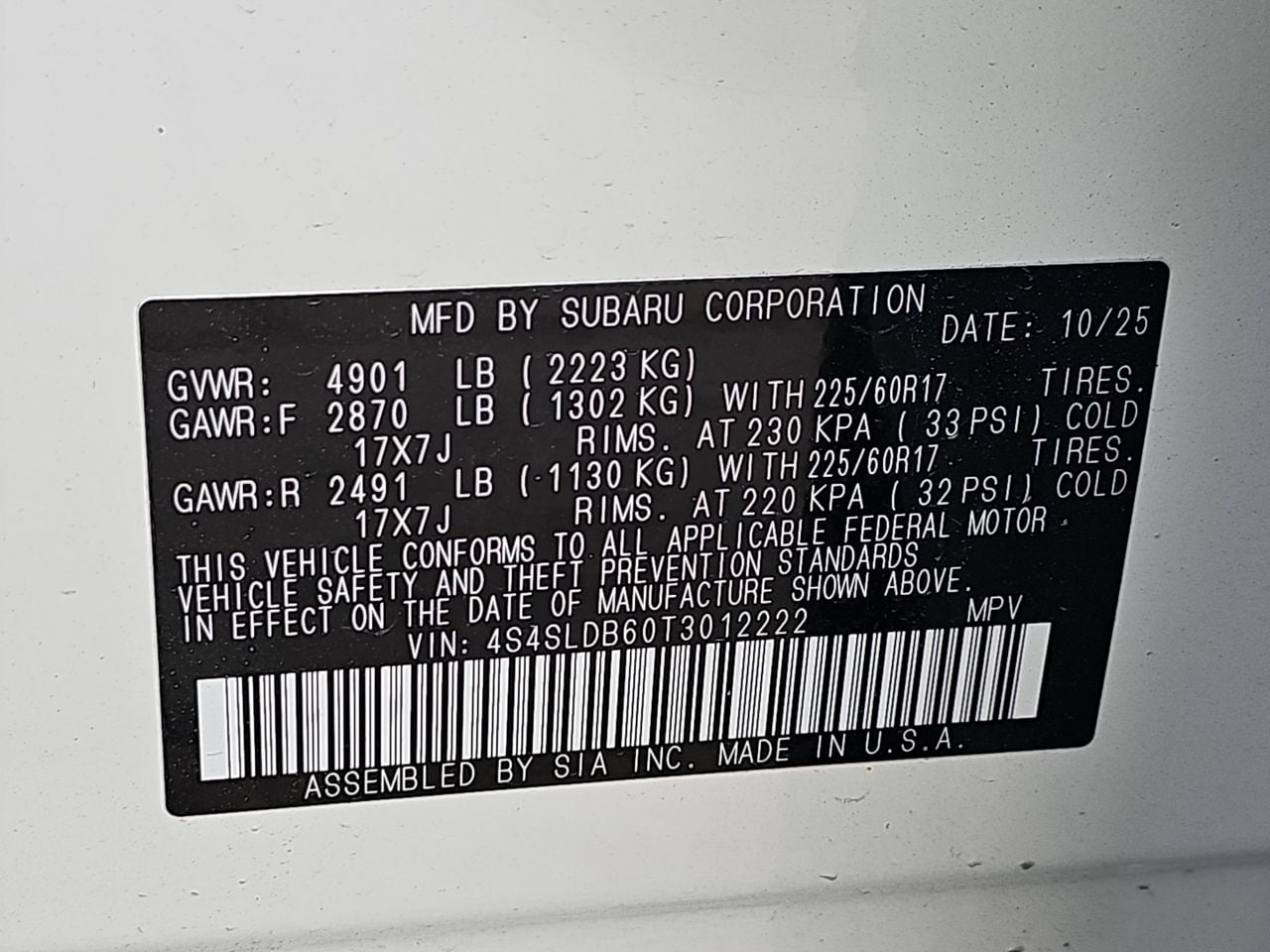 Certified Used 2026 Crystal White Pearl Subaru Premium image 40