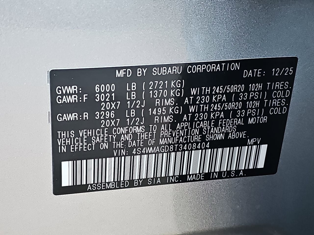 New 2026 Ice Silver Subaru Limited 7-Passenger image 42