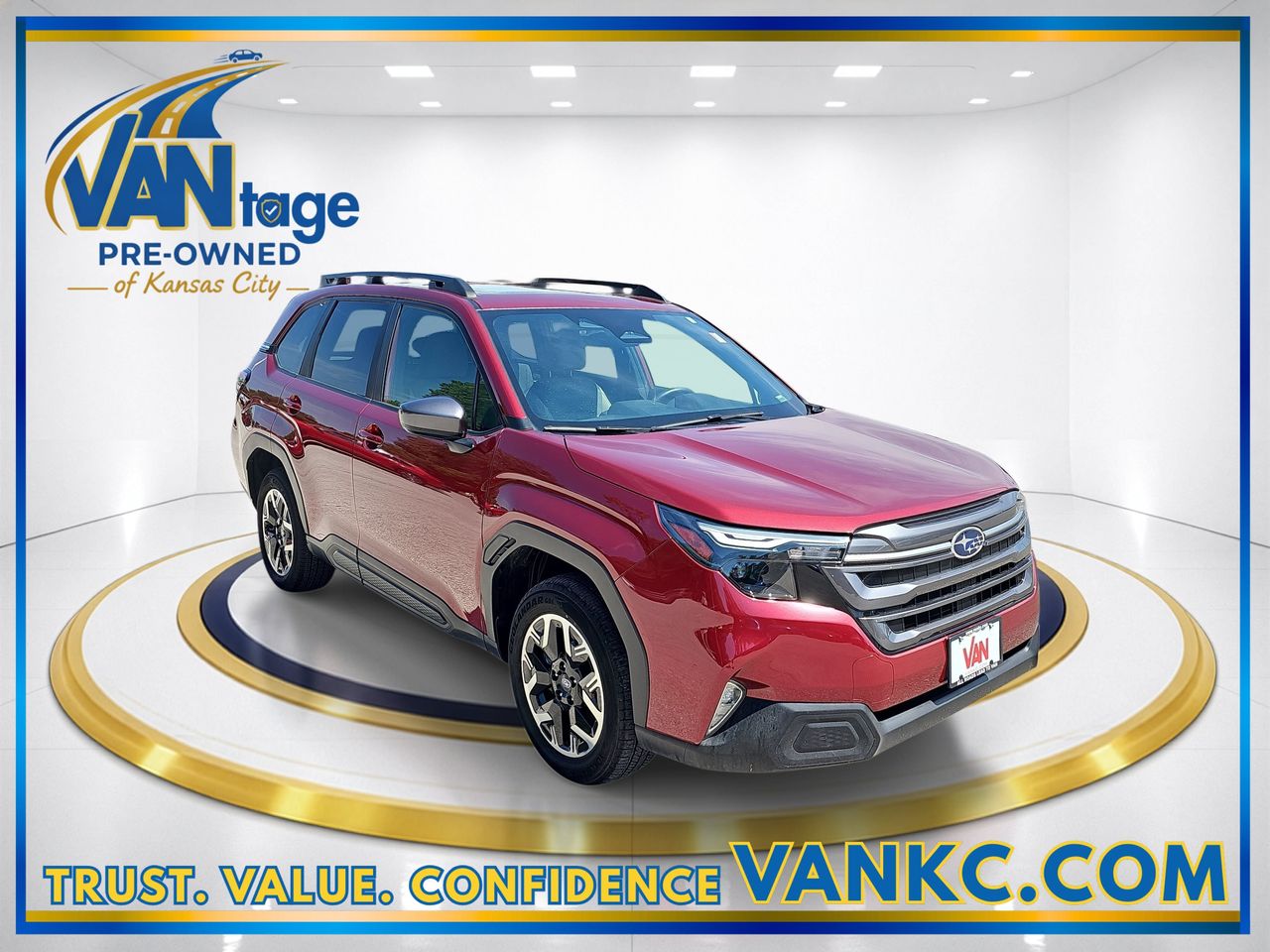 Certified Used 2025 Crimson Red Pearl Subaru Premium image 3