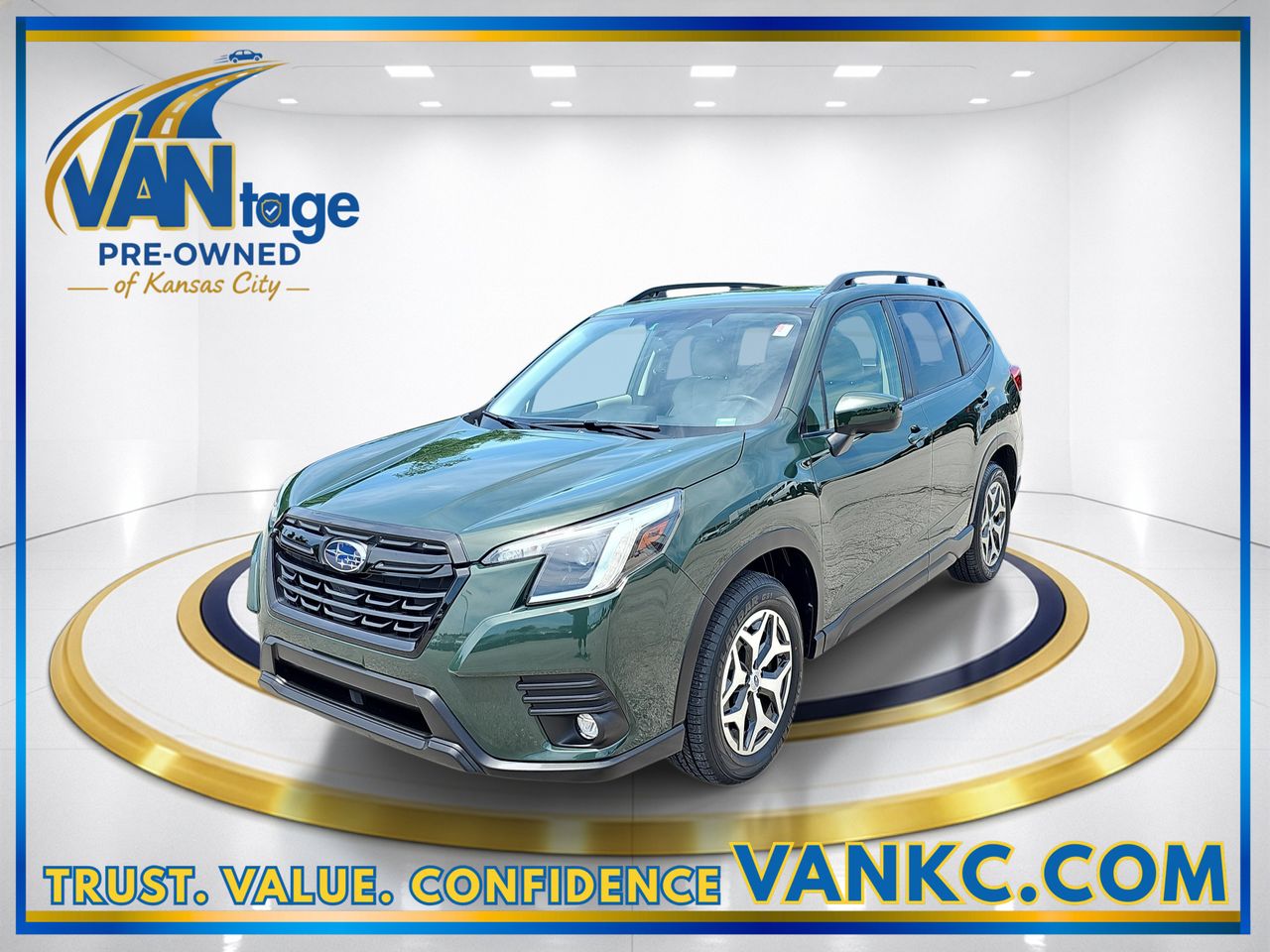 Cascade Green Silica 2024 Subaru Forester Premium Crossover AWD SUV / Crossover All-Wheel Drive Continuously Variable Transmission