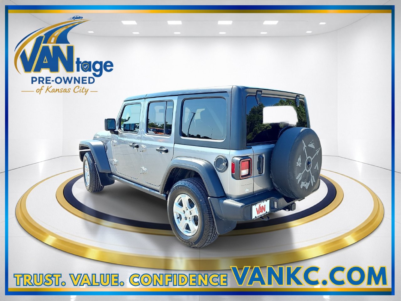Used 2021 Billet Silver Metallic Clearcoat Jeep Unlimited Sport S image 9
