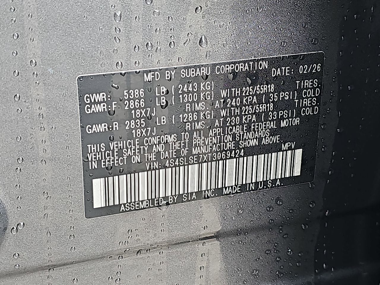 New 2026 Magnetite Gray Subaru Premium Hybrid image 36