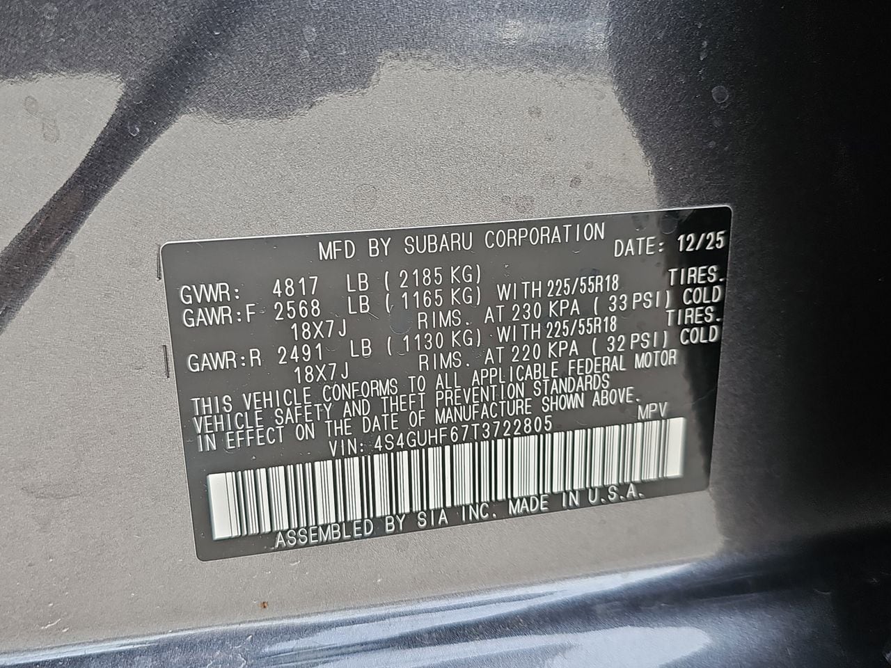 New 2026 Magnetite Gray Subaru Sport image 34