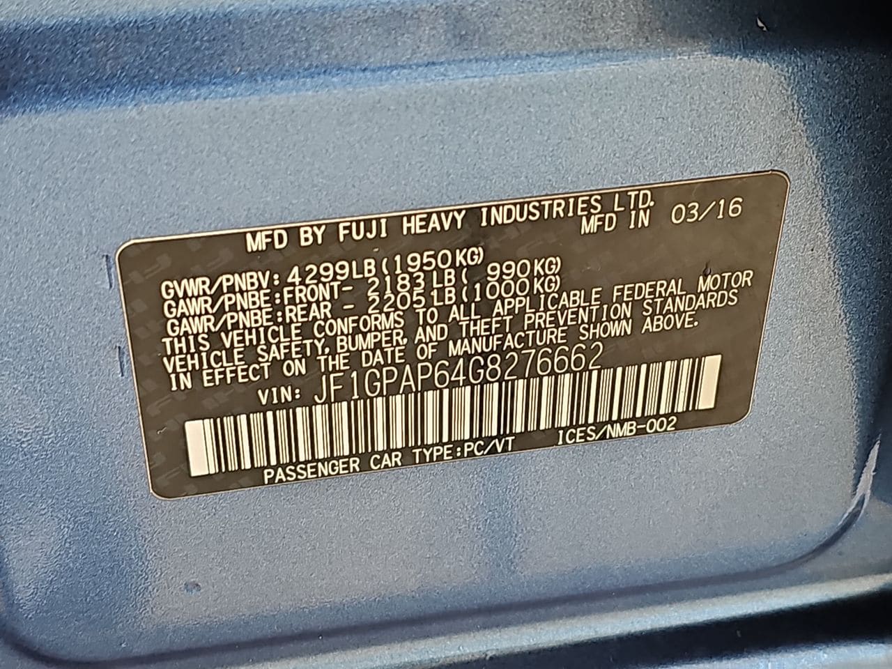 Used 2016 Quartz Blue Pearl Subaru 2.0i Sport Premium image 41