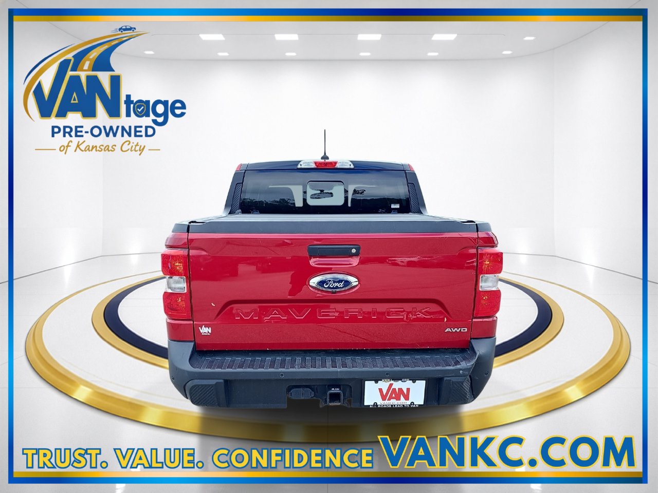 Used 2022 Red Metallic Ford Lariat image 7