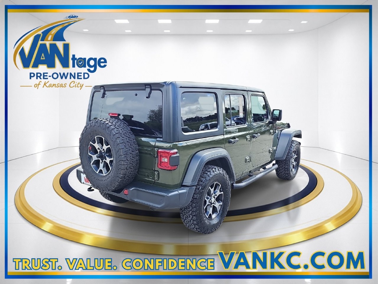 Used 2021 Sarge Green Clearcoat Jeep Unlimited Sport S image 6