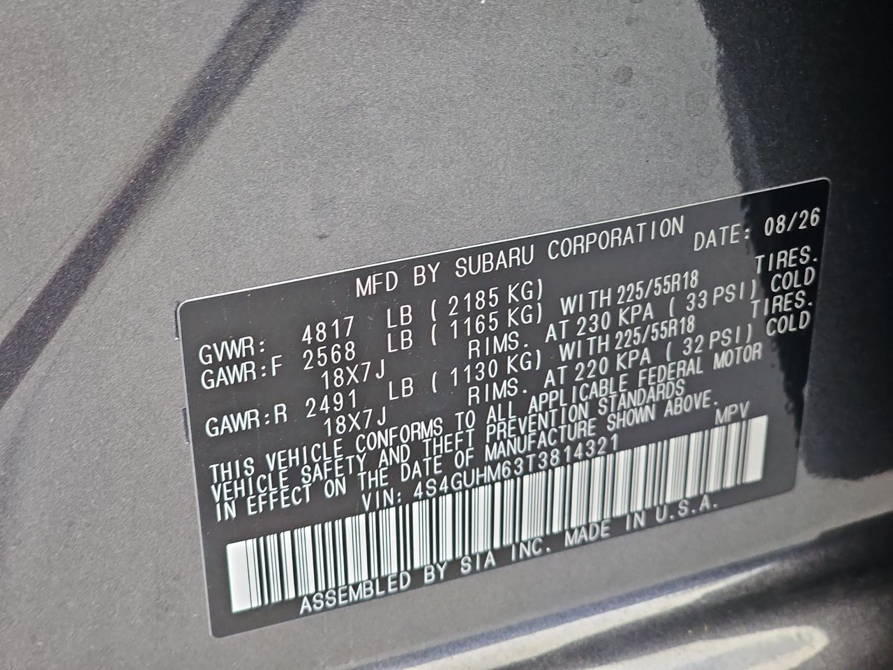 New 2026 Magnetite Gray Subaru Limited image 38