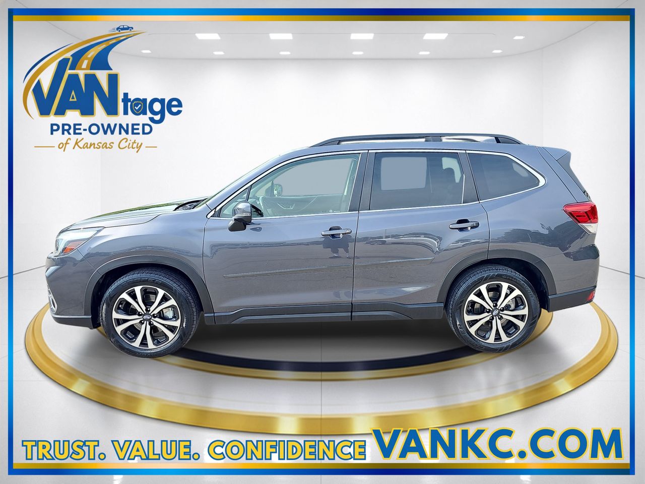 Used 2021 Magnetite Gray Metallic Subaru Limited image 10